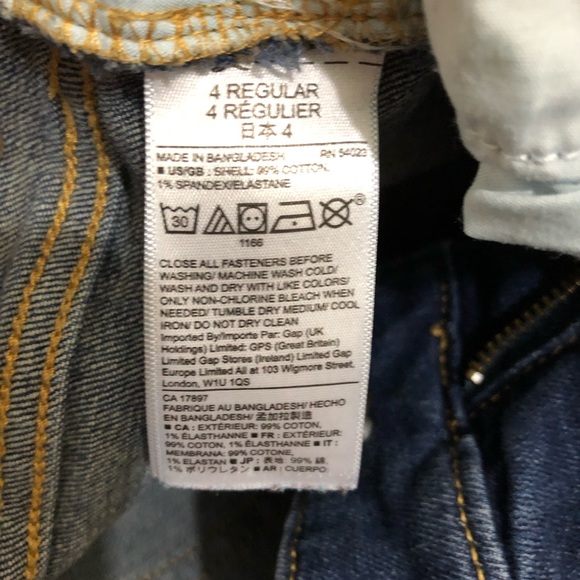 Gap Girlfriend Denim Jeans Blue 4R - Picture 9 of 11